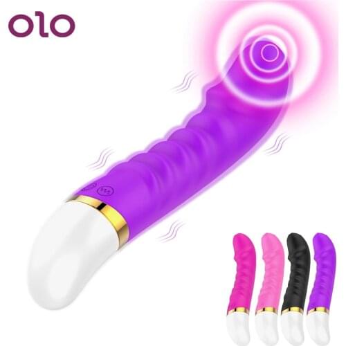 OLO Dildo Vibrator 12 Speed Female Masturbator G-spot Massager Vagina Clitoris Stimulator Sex Toys For Women Adult Products