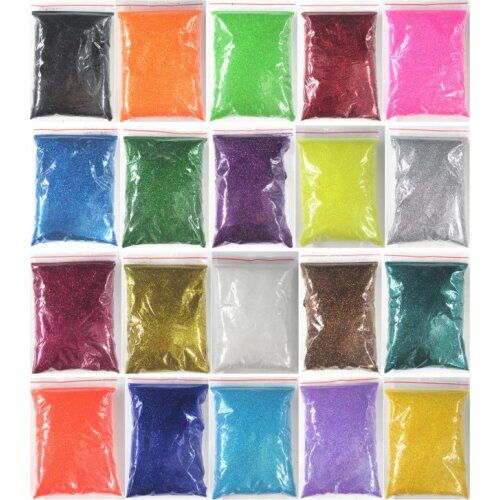 100g Holographic Laser Nail Glitter Powder Sparkly Gold Silver Nail Fine Glitter Dust Nail Art Decorations