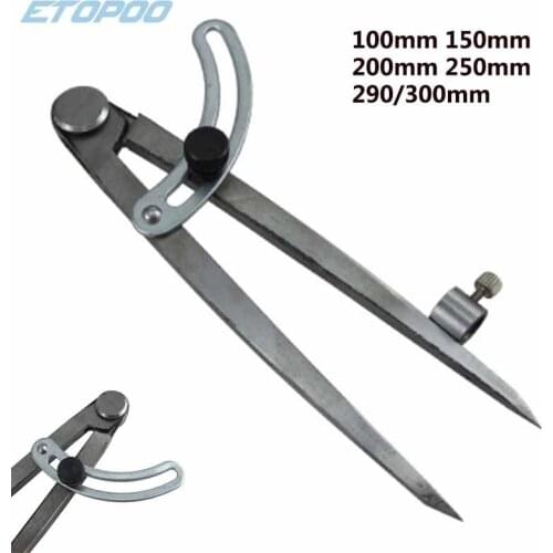 150mm 250mm 300mm Adjustable Wing Divider Edge Creaser With Pen Cover DIY Sewing Leather Metal Craft Marking Measuring Tools