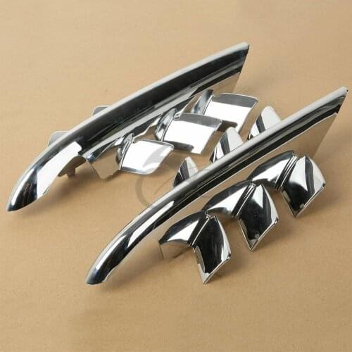 Motorcycle Chrome Shark Gills Fairing Accents For Honda Goldwing GL1800 2001-2010