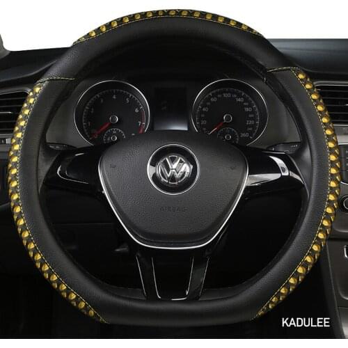 KADULEE Microfiber Leather Car Steering Wheel Cover For Buick Regal Encore Lacrosse Excelle XT Verano Enclave