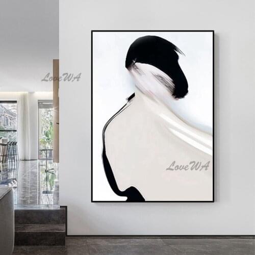 New Arrival Handpainted Oil Painting Of Abstract Human Portraits Modern Wall Art Home Decor Picture Unframed Custom Artwork