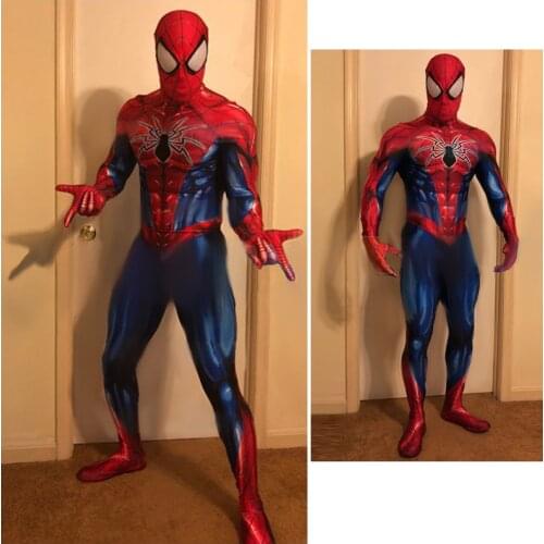 Ultimate Armor MK 4 Big Lens Zentai Suit Costume Cosplay Fullboday Halloween Costume Cosplay Superhero Jumpsuit for Adult/Kids