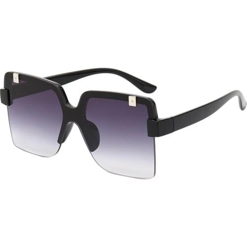 Summer Glasses Women Sunglasses Men Half Frame Light Lens UV400 Square Material Polycarbonate Brand Designer 8 Color for Sport