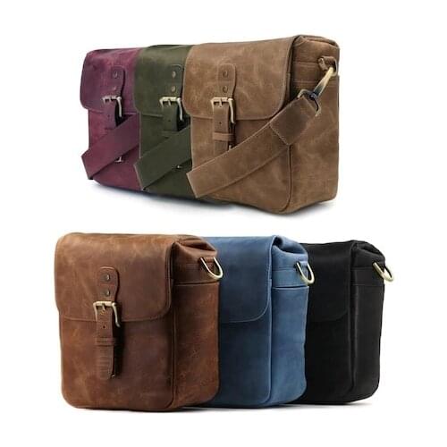Megagear Genuine Leather Shoulder Bag Camera Camcorder Bag Messenger Bag Elegant Multi-Purpose Large Compartment Women 'S/Men 'S New Season