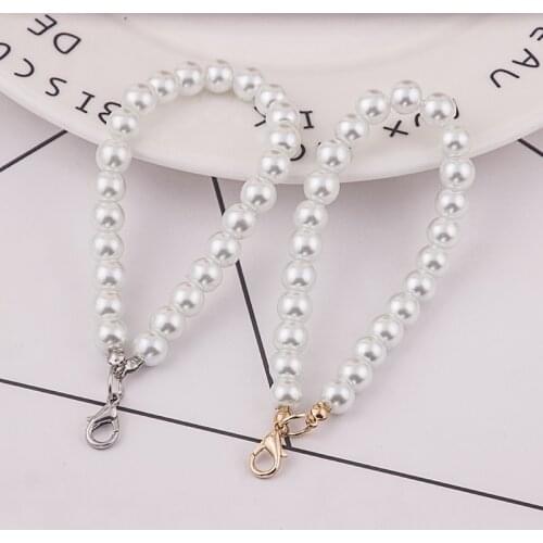 Fashion DIY Pearl Keychain Women Trinket For Womens Gift Handbags Peal Beads Keyring Key Ring For Jewelry Making Accessories