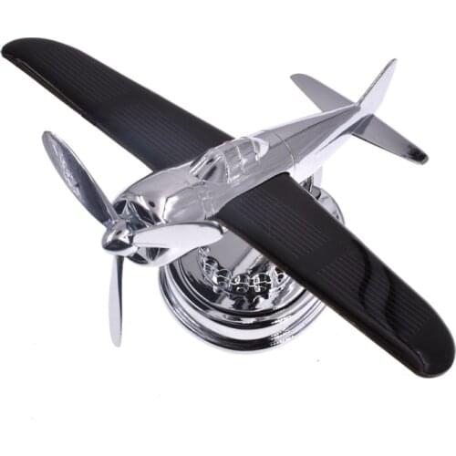 2020 new solar airplane air freshener creative technology diffuser aroma diffuser ароматизатор для авто rotating airplane model