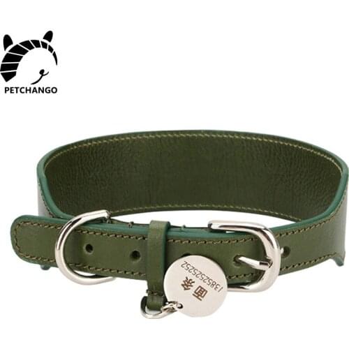 Dog Collar Genuine Leather Dog Collar Durable Safety Collars for Dogs Pet Supplies Dog Accessories for Small Medium Large Dogs