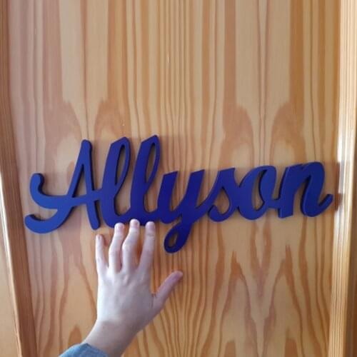 Personalized letter baby name logo | rose gold childrens room wall decoration, personalized name logo, rustic wedding party, ba