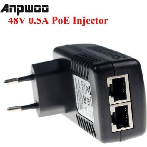 Surveillance CCTV Security 48V0.5A 24V1A POE Wall Plug POE Injector Ethernet Adapter IP Camera Phone PoE Power Supply