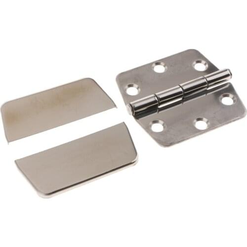 Durable Door Hinge with Cover for Boat Heavy Duty Marine Hinges 3.0 x 3.0 inch / 316 Stainless Steel Hinges Door Hardware