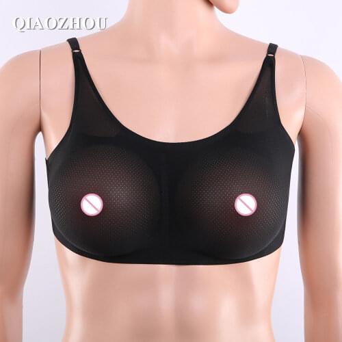 1400g realistic silicone breast form for man cosplay to female