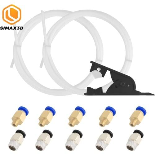 SIMAX3D Teflonto Tube Cutter 3D Printer Parts Connector PC4-M6 PC4-M10 for ender 3 Pro Hotend PLA filament 1.75 Cutting Tool