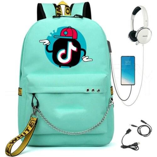 Usb Charging TIK TOK School Bag Capacity Teenager School Bags For Girls Boys Backpack Mochila Infantil Escolar Bookbag