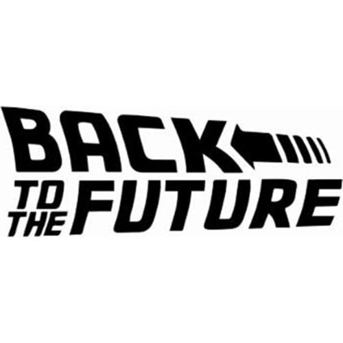 Black/Sliver Back To The Future Car Stickers Decoration Car Styling Window Car Bumper Vinyl Stikers and Decals Car Sticke C338