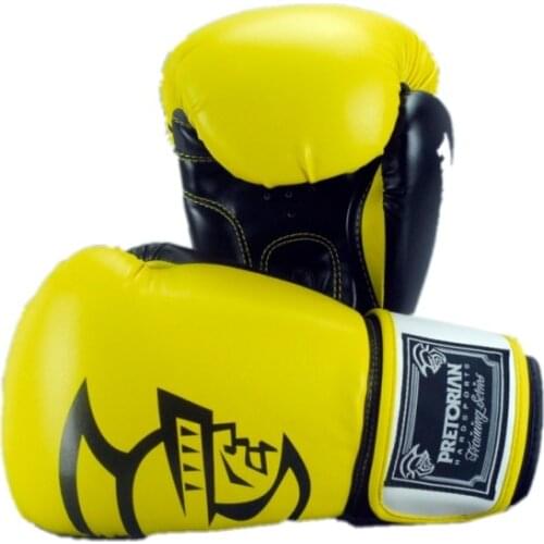 High quality original Adults Women/Men Boxing Gloves Leather MMA Muay Thai Boxe De Luva Mitts Sanda Equipments10-16OZboks