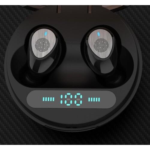 WL-DD1 Earphone Bluetooth Earbuds 5.0 Noise Cancelling Digital Charging Case Mini Stereo Sport Gaming Headset for iPhone Android