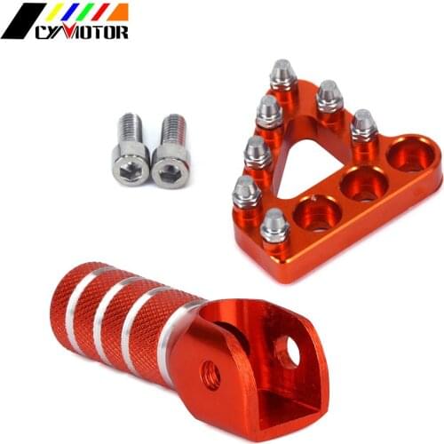 Motorcycle Billet Rear Brake Pedal Step And Gear Shifter Lever Tip Replacement For KTM SX EXC XCF 125 150 250 350 450 530