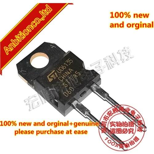 10pcs 100% new and orginal STTA506D STTH5R06D TURBO 2 ULTRAFAST HIGH VOLTAGE RECTIFIER in stock