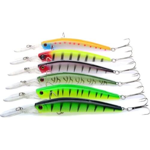 100pcs Minnow Fishing Lures 14.5CM 15G Hooks Fish Minnow Lure Tackle Hard Bait Pesca Wobbler Artificial Swim bait