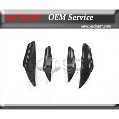 Car-Styling Carbon Fiber Front Bumper Canard 4Pcs Fit For 2004-2005 Impreza WRX 8th GDA Front Bumper Canards Front Canards