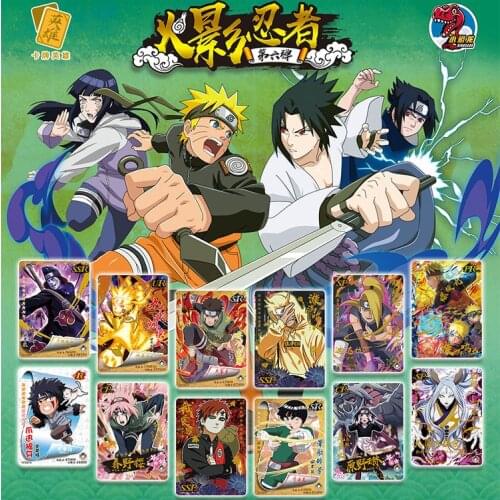 Bandai Card No. 6 Naruto Anime Peripheral SSP Rare Uzumaki Naruto Uchiha Sasuke Party Board Game Games Collection Cards Toys
