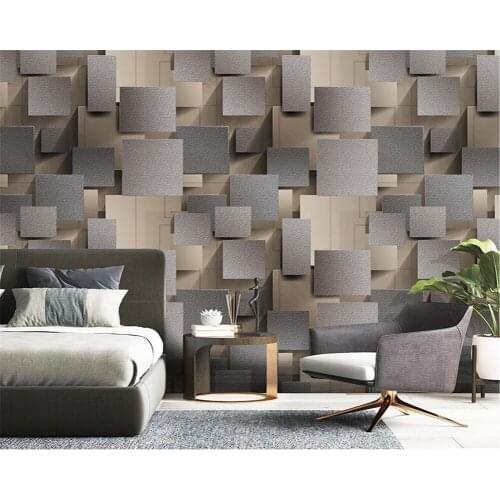 Beibehang tapety Non-woven 3D wallpaper living room with a version of 3d stereo European-style striped garden wall paper bedroom