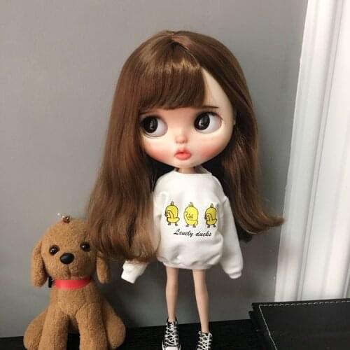 B240 Blyth Doll bjd clothes 30cm 1/6 dolls Azone Accessories handmade Cartoon duck Sweatshirt 1pcs