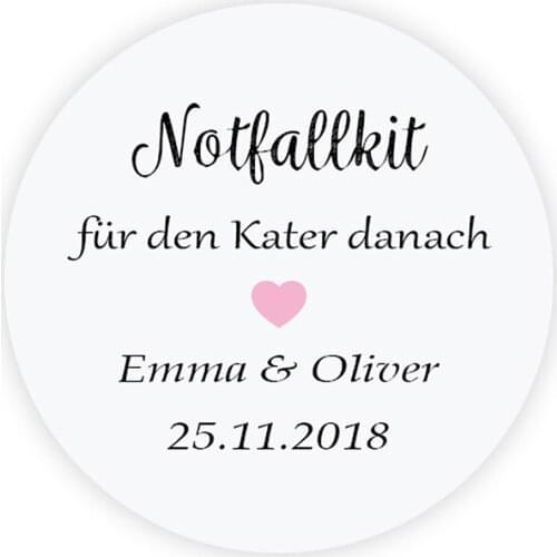 DouxArt 100 Pieces 4cm Custom Personalized Wedding Favors Stickers - Wedding Party Baptism Invitation Labels Communion P118