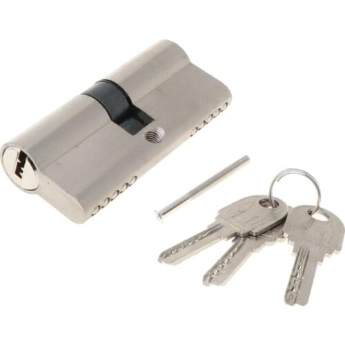 Double Open Lock Door Window Security 60 70 80 90mm Cylinder Key Anti-Theft Entrance Brass Door Lock Lengthened Core