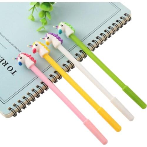 1Pcs 0.5mm Gel Pen Cute Stationery School Office Supply New Creative cartoon Candy colors pink school supplies cute 18.5CM