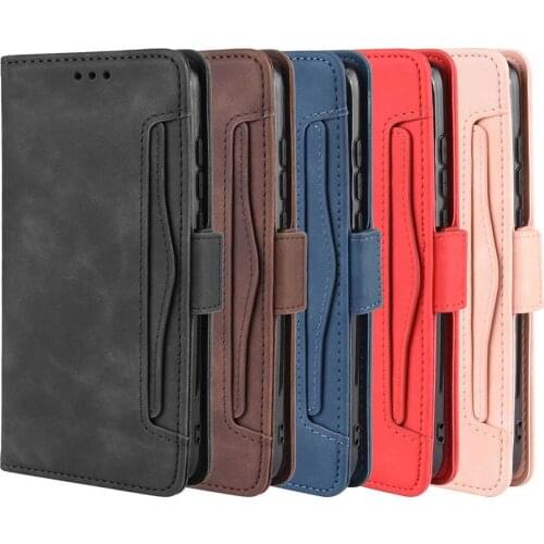 Leather phone case for Oneplus 7T 1 7 t / 7Tpro pro back Cover Flip card wallet with stand Retro Coque