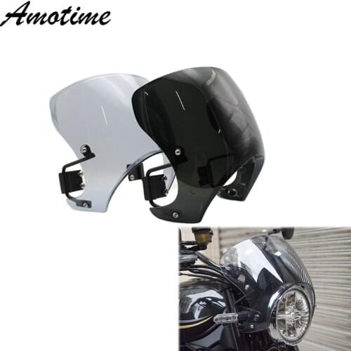 Motorcycle Windscreen Windshield Cafe Racer Fairing Wind Shield Deflector Protector Cover for 2018 Kawasaki Z900RS Z 900 Z900 RS