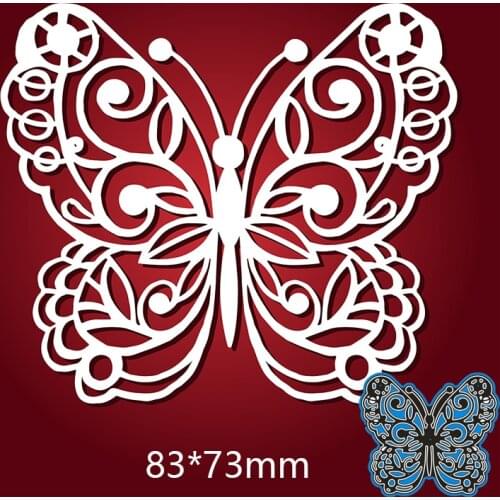 83*73 mm butterfly new Metal Cutting Dies for decor card DIY Scrapbooking stencil Paper Album template Dies