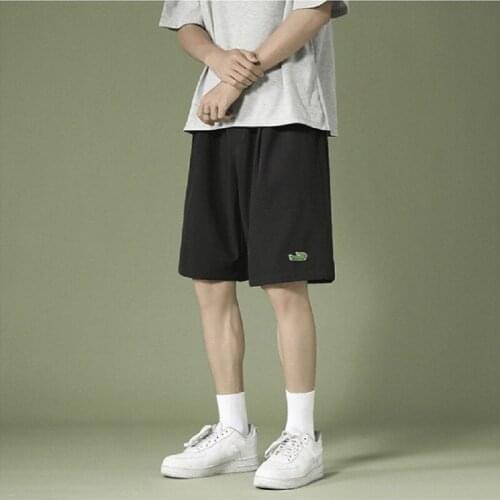 Mens Summer Loose Sweat Absorption Quick Drying Lace Up Sports Cool Personality Over The Knee Basketball Shorts