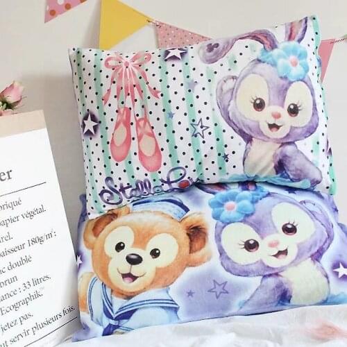 1pc 62cm soft cartoon DUFFY bear ballet rabbit Shirley plush pillow case cover lady romantic gift baby sleepy girl toy