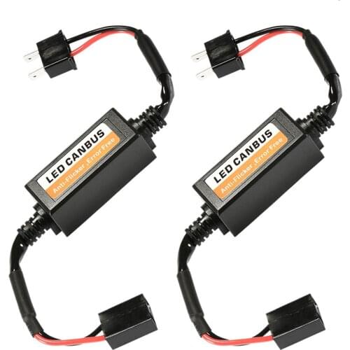 2pcs LED Canbus Decoder Error Free for LED Car Headlight Bulb Kits for Lamps H4 H7 H1 H11 9006 9007 Adapter Anti-Flicker