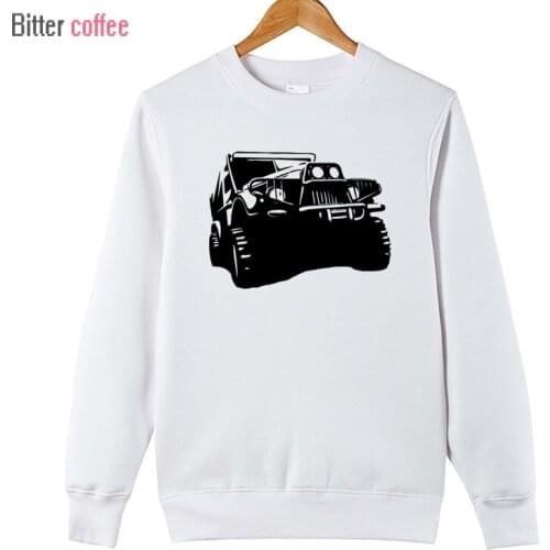 NEW Autumn Winter Fashion Style Mens Cross-country CAR Printing Cotton Fashion Men Hoodies Sweatshirt XS-XXL