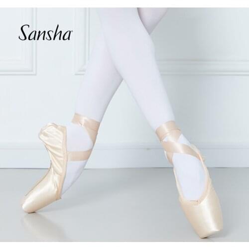 Sansha Adult Kids Pointe Shoes Professional Girls Women Ballet Dance Shoes For Three Shank Flexibility P01S P02S P06S