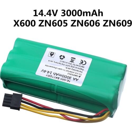 14.4V 3000MAH Ni-MH AA rechargeable battery for Ecovacs Deebot Deepoo X600 ZN605 ZN606 ZN609 Redmond Vacuum Cleaner Robot