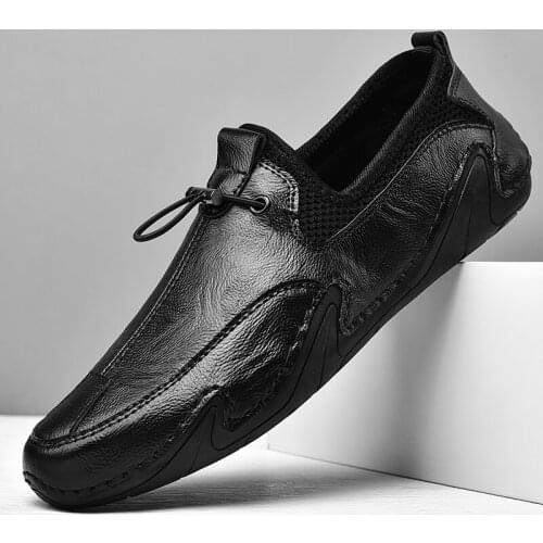 Handmade Casual Leather Men Shoe Driving Quality Split Leather Shoes Men Loafers Hot Sale Moccasins Tooling Shoes