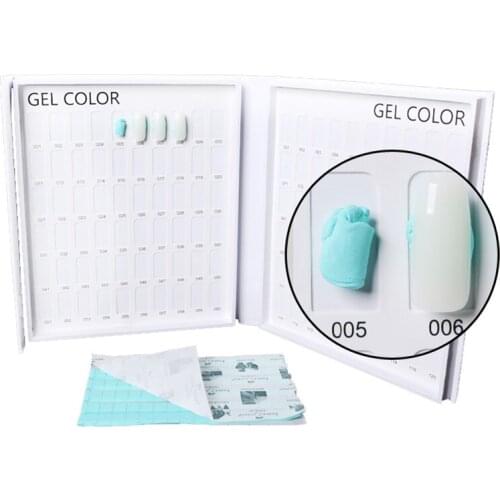 Professional Model Nail Color Display Box Book Dedicated 216/120 Card Chart Painting Manicure Nail Art Jewelry Display Book