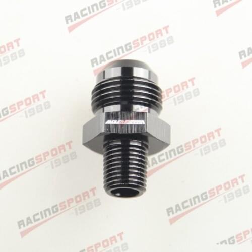 Straight Adapter 1/4" NPT Male To -10AN AN10 AN-10 Fitting Black