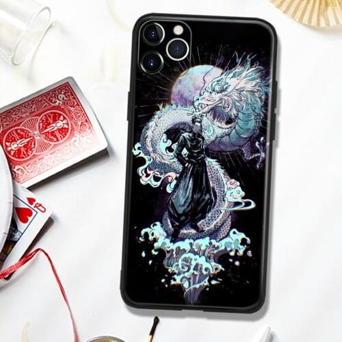 Jujutsu Kaisen Suguru Geto Dragon Silicone Glass Phone Case Cover Shell For iPhone SE 6 6s 7 8 Plus X XR XS 11 12 Mini Pro Max