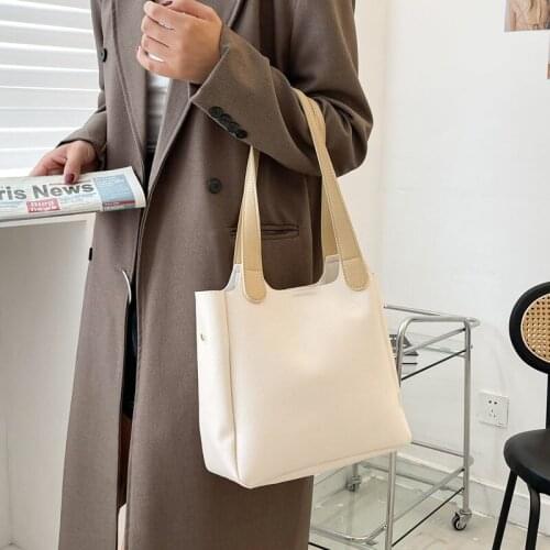 Underarm Bag Shoulder Bag Female Handbag Women Bag Designer Bucket Retro Fashion PU Leather 2021 New All-match High Capacity