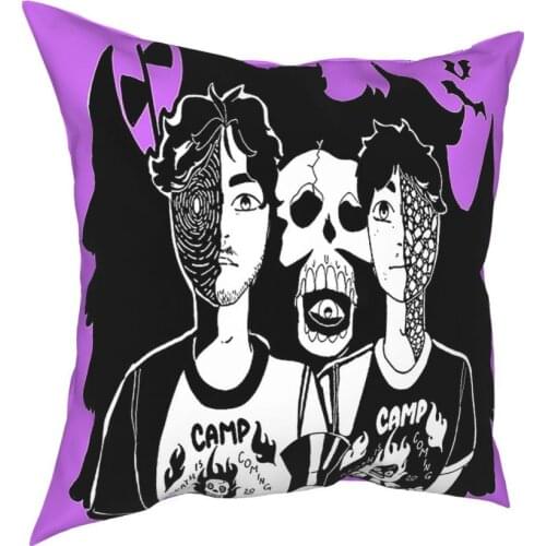 Unus Annus Square Pillow Case Decorative Pillow Ethan Markiplier Mark Memento Mori Awesome Cushion Covers