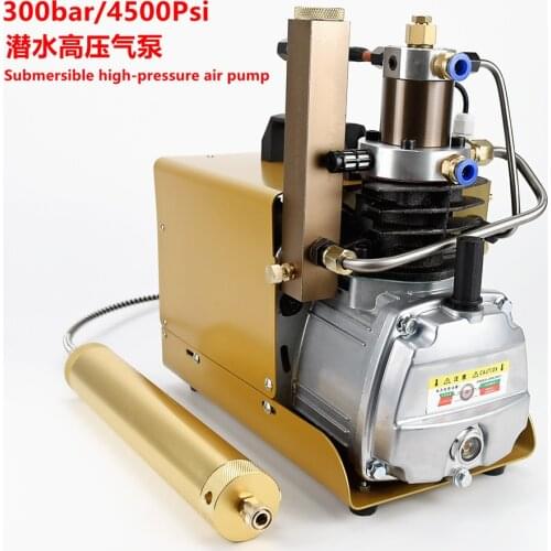 220V High Pressure Air Compressor 30MPA Diving Breathing Pump 300 Bar Electric 4500 Psi Smart Water-cooled Submersible Cylinder