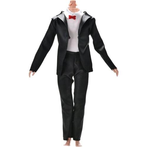 3 Pcs/set Suit for Male Dolls Bride Suit With White Shirt For s Boy Friend For Doll Ken Handmade Doll Clothes HOT