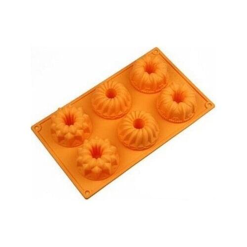 6 Lily Gollum Pumpkin Silicone Cake Baking Mold Cake Pan Muffin Cups Handmade Soap Moulds Biscuit Chocolate Ice Cube Tray Mold