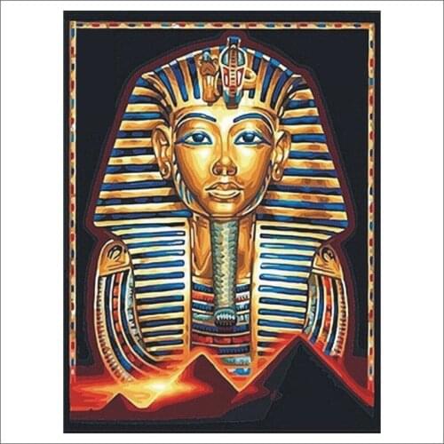 5D DIY Diamond Painting Egyptian Pharaoh Cross Stitch Full Square Drill Diamond Painting kit Sticker Home Decoration GiftsT286